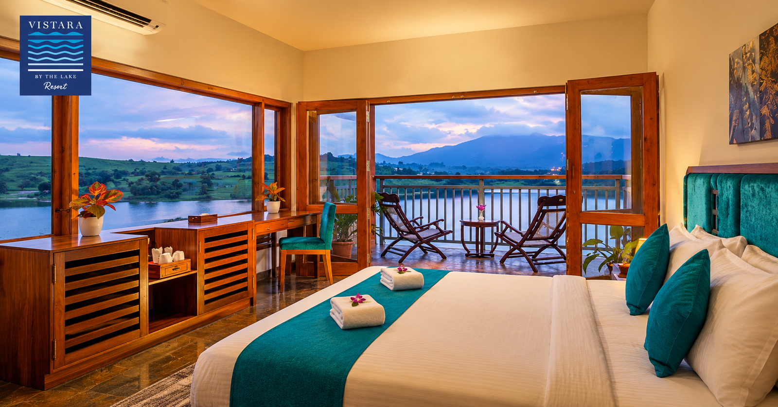 Luxury Resorts in Wayanad – Vistara By The Lake overlooking Karapuzha Lake.